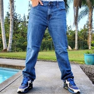 Old Nazy denim blue jeans sz 34 x 34